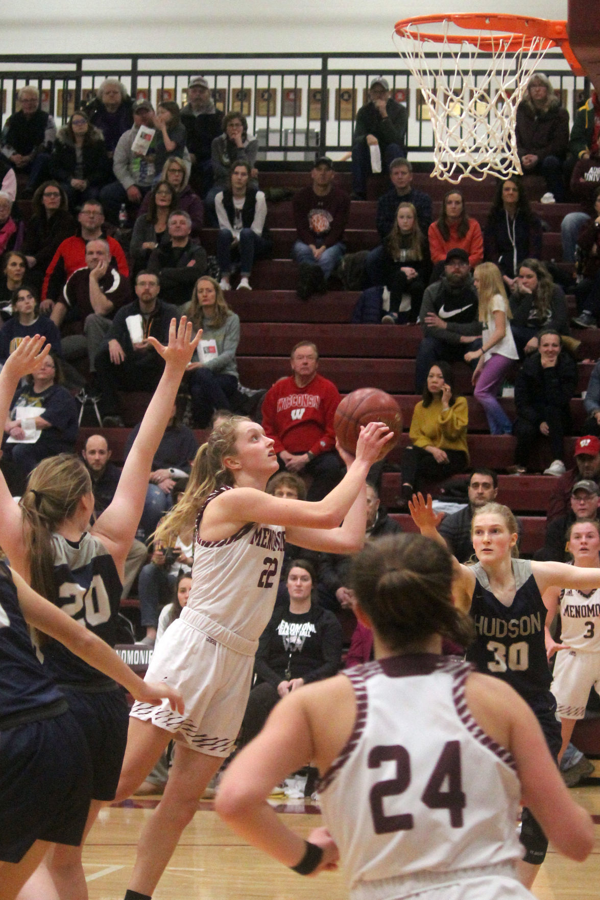 Hudson at Menomonie girls basketball 1-10-20